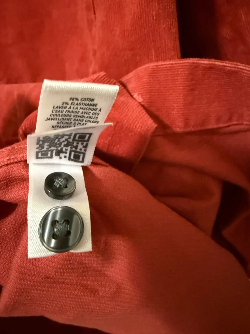 Bonobos Men’s Slim Stretch Corduroy Button Down Shirt  Burgundy Retro  Sz Medium